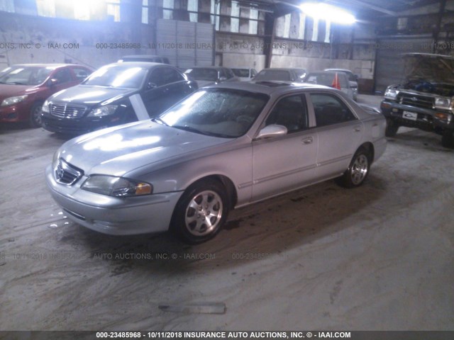 1YVGF22C415251425 - 2001 MAZDA 626 ES/LX GRAY photo 2