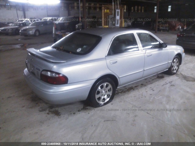 1YVGF22C415251425 - 2001 MAZDA 626 ES/LX GRAY photo 4