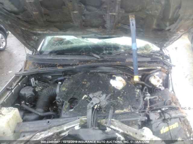 5TFJU4GN9FX075149 - 2015 TOYOTA TACOMA DOUBLE CAB PRERUNNER GRAY photo 10