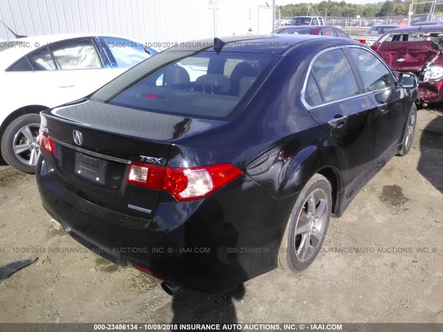 JH4CU2F83CC012557 - 2012 ACURA TSX SE BLACK photo 4