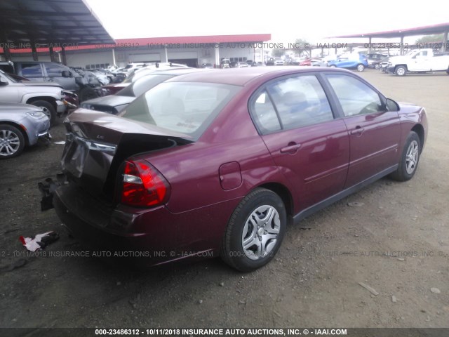 1G1ZS58F47F234777 - 2007 CHEVROLET MALIBU LS წითელი ფოტო 4