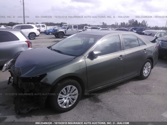 4T1BF1FK5CU616422 - 2012 TOYOTA CAMRY SE/LE/XLE 绿色 照片 2
