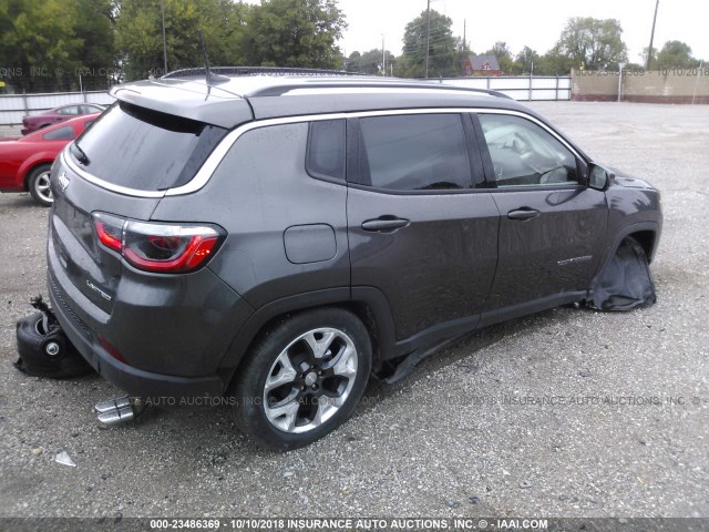 3C4NJCCB2JT358674 - 2018 JEEP COMPASS LIMITED GRAY photo 4