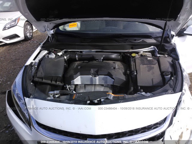 1G11C5SL6EF251392 - 2014 CHEVROLET MALIBU 1LT WHITE photo 10