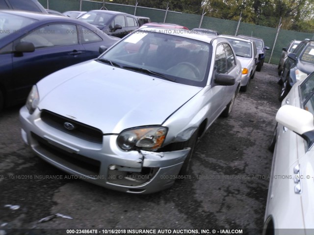 JF1GD67505H525176 - 2005 SUBARU IMPREZA RS SILVER photo 2