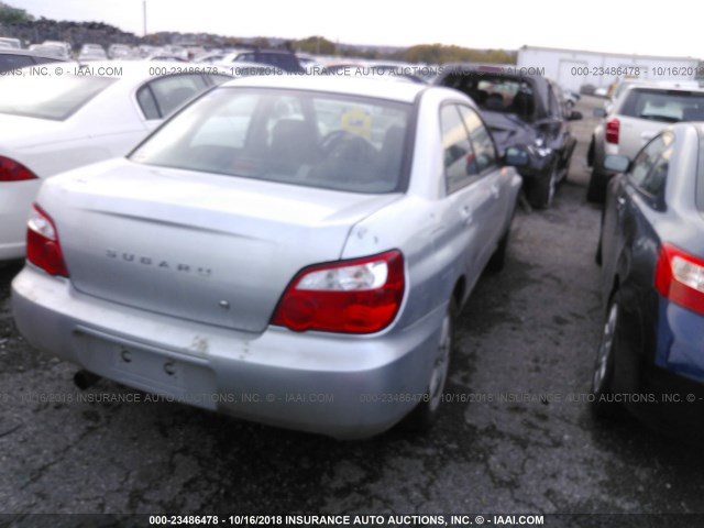 JF1GD67505H525176 - 2005 SUBARU IMPREZA RS SILVER photo 4