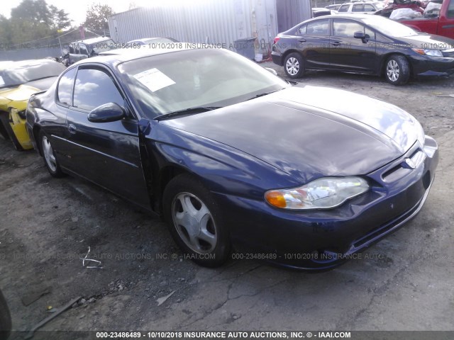 2G1WX15K619318629 - 2001 CHEVROLET MONTE CARLO SS BLUE photo 1