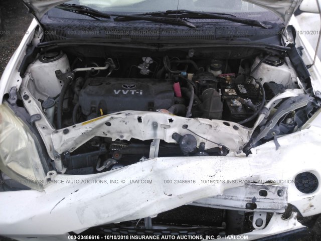 JTKKT624340075485 - 2004 TOYOTA SCION XA თეთრი ფოტო 10