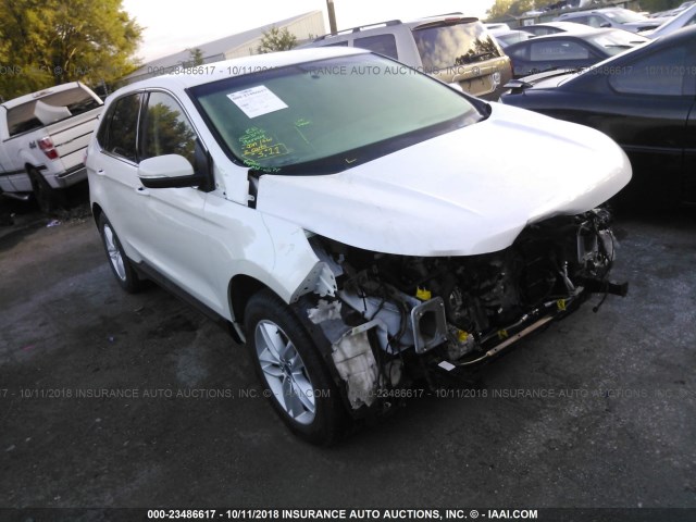 2FMTK4J99FBB82845 - 2015 FORD EDGE SEL WHITE photo 1