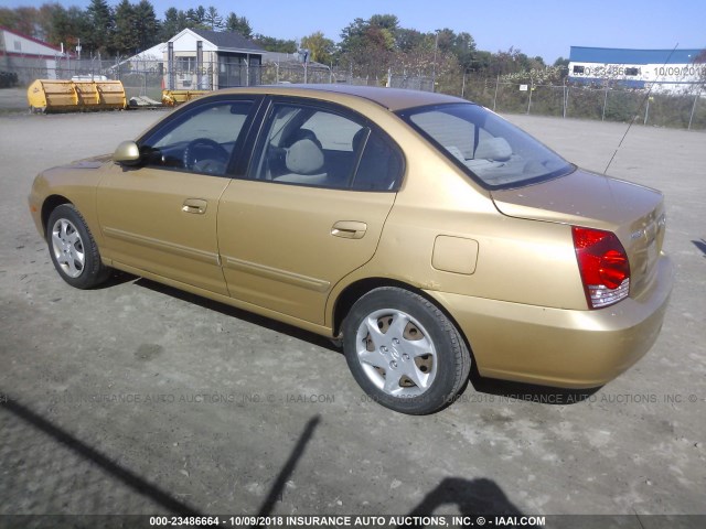 KMHDN46D54U742473 - 2004 HYUNDAI ELANTRA GLS/GT GOLD photo 3