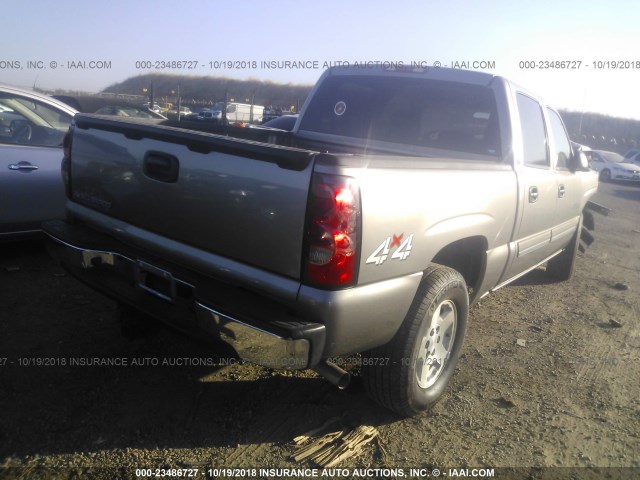 2GCEK13Z071118614 - 2007 CHEVROLET SILVERADO K1500 CLASSIC CREW CAB GRAY photo 4