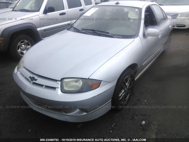 1G1JH52F537185680 - 2003 CHEVROLET CAVALIER LS SPORT SILVER photo 2