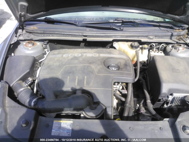 1G1ZG57B684191069 - 2008 CHEVROLET MALIBU LS ნაცრისფერი ფოტო 10