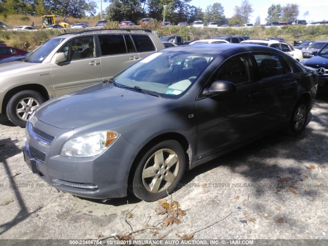1G1ZG57B684191069 - 2008 CHEVROLET MALIBU LS ნაცრისფერი ფოტო 2