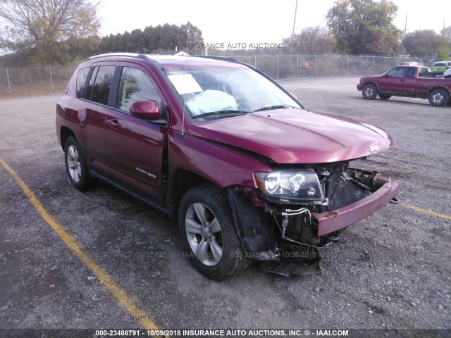 1C4NJDEB6ED660984 - 2014 JEEP COMPASS LATITUDE 栗色 照片 1