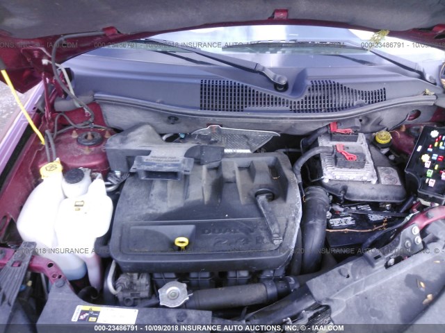 1C4NJDEB6ED660984 - 2014 JEEP COMPASS LATITUDE 栗色 照片 10