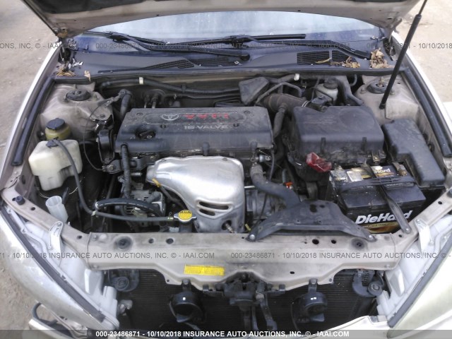 4T1BE32K02U531717 - 2002 TOYOTA CAMRY LE/XLE/SE GOLD photo 10