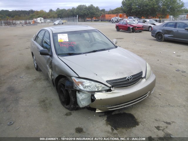 4T1BE32K02U531717 - 2002 TOYOTA CAMRY LE/XLE/SE GOLD photo 6
