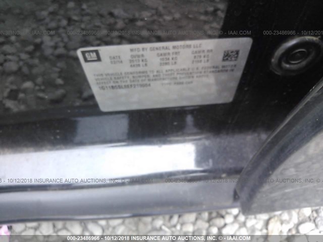 1G11B5SL8EF219904 - 2014 CHEVROLET MALIBU LS 黑色 照片 9