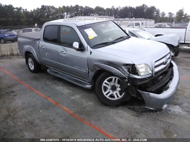 5TBDT44104S457132 - 2004 TOYOTA TUNDRA DOUBLE CAB SR5 SILVER photo 1