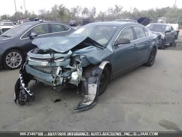 1G1ZG57B69F260333 - 2009 CHEVROLET MALIBU LS Dəniz mavisi foto 2