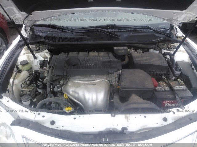 4T4BF3EK6BR169827 - 2011 TOYOTA CAMRY SE/LE/XLE WHITE photo 10
