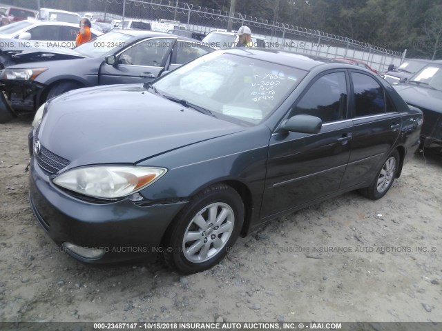 4T1BF32K93U543007 - 2003 TOYOTA CAMRY LE/XLE/SE GREEN photo 2