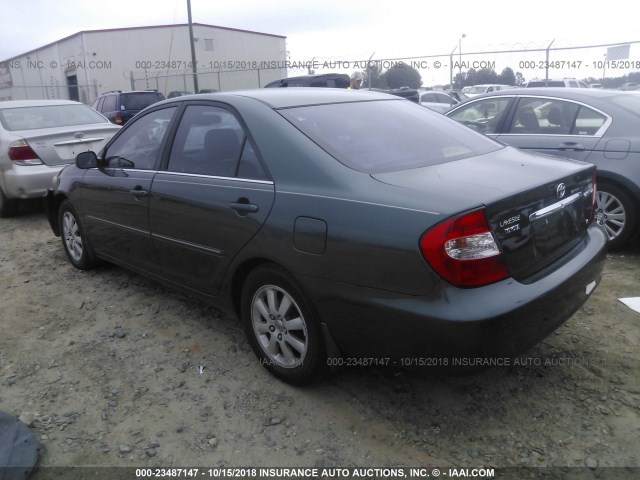 4T1BF32K93U543007 - 2003 TOYOTA CAMRY LE/XLE/SE GREEN photo 3