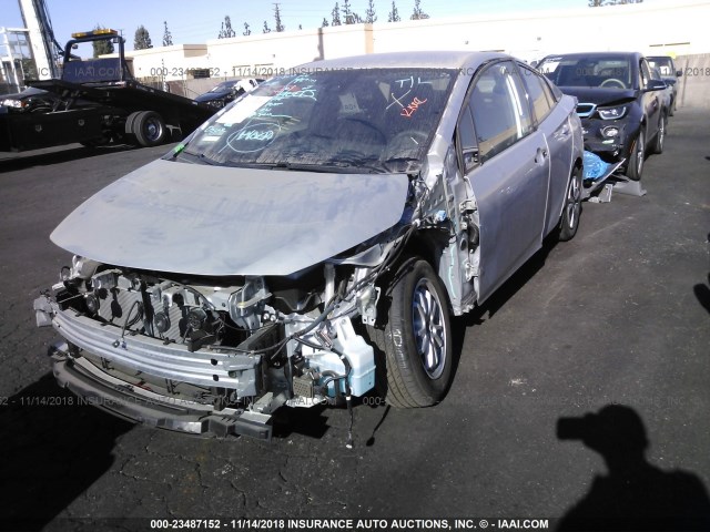 JTDKARFP2H3038287 - 2017 TOYOTA PRIUS PRIME  银色 照片 2