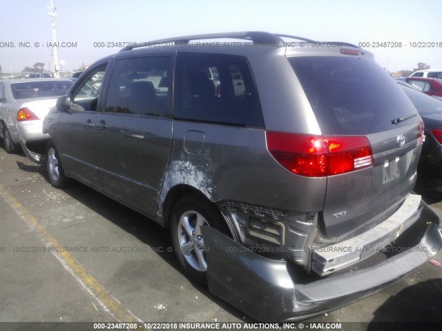 5TDZA23C75S263726 - 2005 TOYOTA SIENNA CE/LE GRAY photo 3