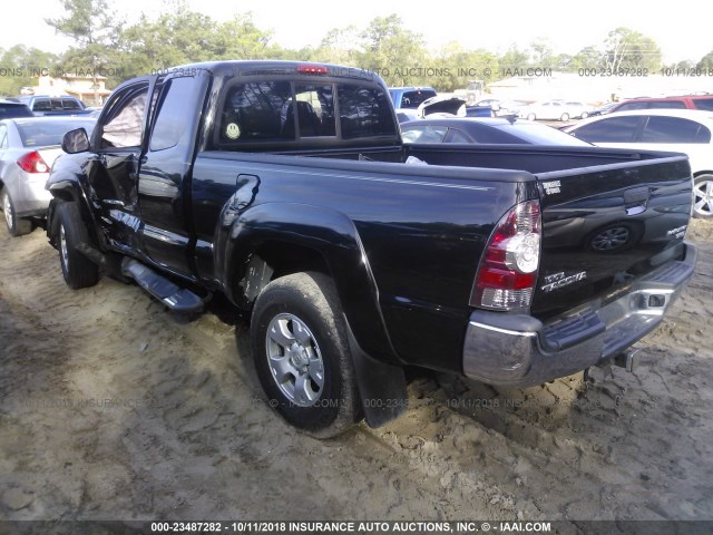 5TFTX4GN5DX017116 - 2013 TOYOTA TACOMA PRERUNNER ACCESS CAB BLACK photo 3