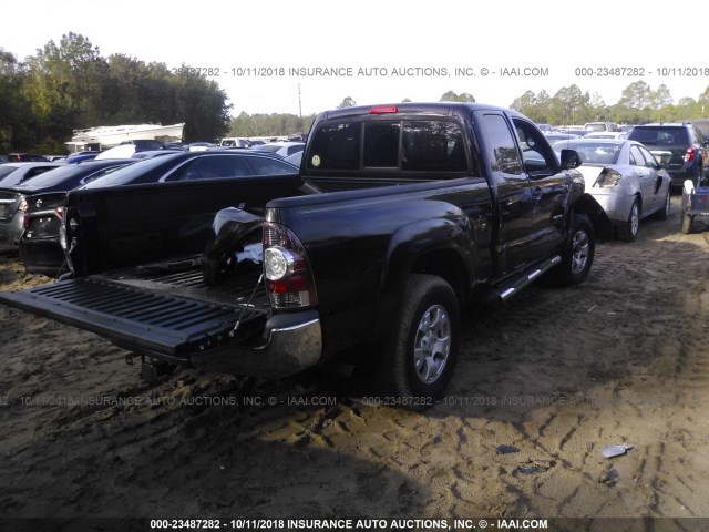 5TFTX4GN5DX017116 - 2013 TOYOTA TACOMA PRERUNNER ACCESS CAB BLACK photo 4