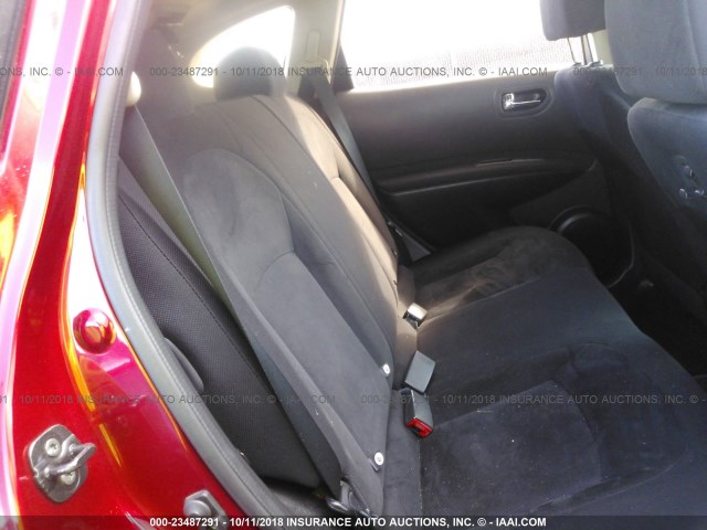 JN8AS58T69W043881 - 2009 NISSAN ROGUE S/SL RED photo 8