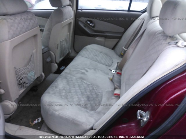 1G1ZT528X4F149509 - 2004 CHEVROLET MALIBU LS მუქწითელი ფოტო 8