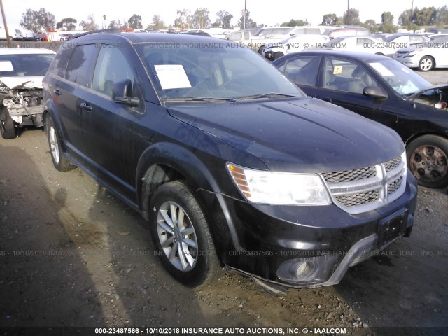 3C4PDCBGXET296895 - 2014 DODGE JOURNEY SXT BLACK photo 1