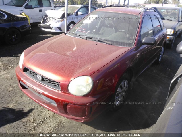 JF1GG65512H810152 - 2002 SUBARU IMPREZA TS RED photo 2