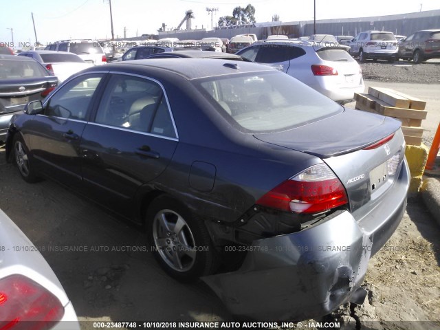 JHMCN36556C001251 - 2006 HONDA ACCORD HYBRID GRAY photo 3