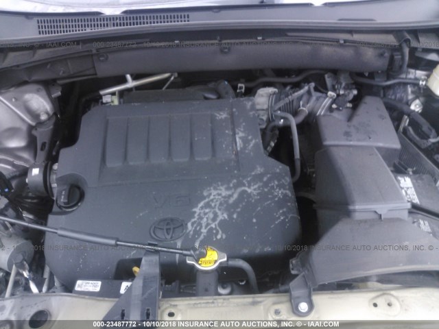 5TDBKRFH1FS148443 - 2015 TOYOTA HIGHLANDER LE/LE PLUS GRAY photo 10