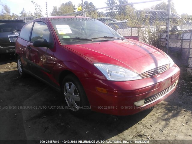 3FAFP31312R228484 - 2002 FORD FOCUS ZX3 RED photo 1