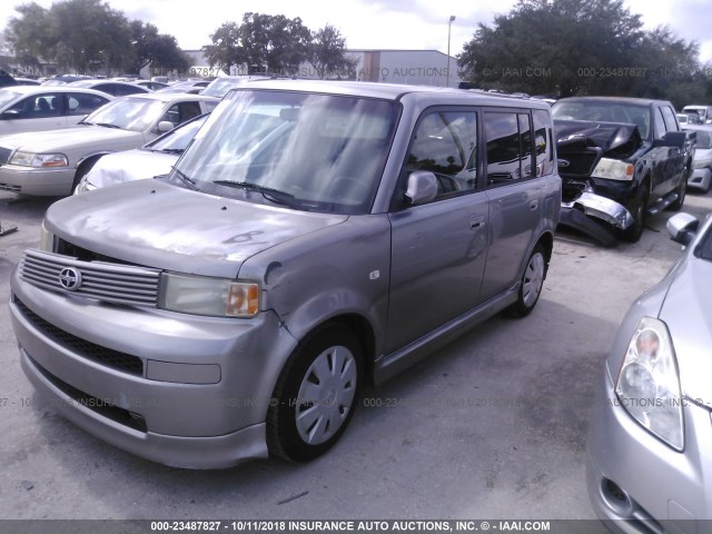 JTLKT324764121602 - 2006 TOYOTA SCION XB Gris foto 2