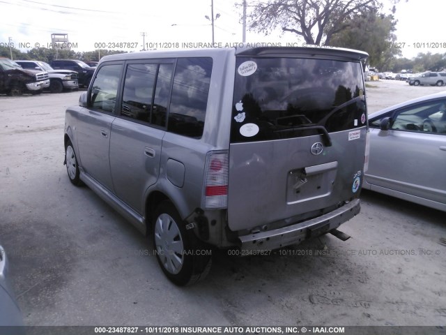 JTLKT324764121602 - 2006 TOYOTA SCION XB Gris foto 3