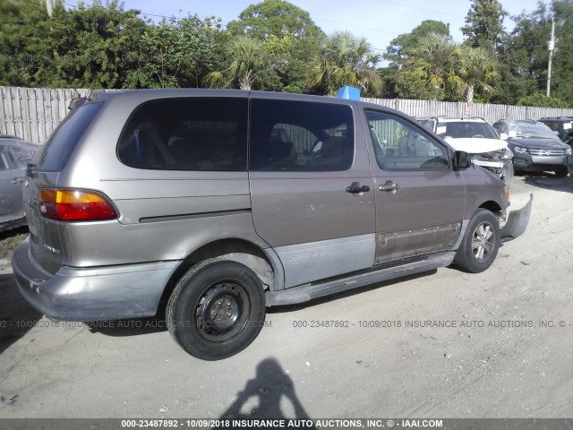 4T3ZF13C5WU052617 - 1998 TOYOTA SIENNA LE/XLE BROWN photo 4