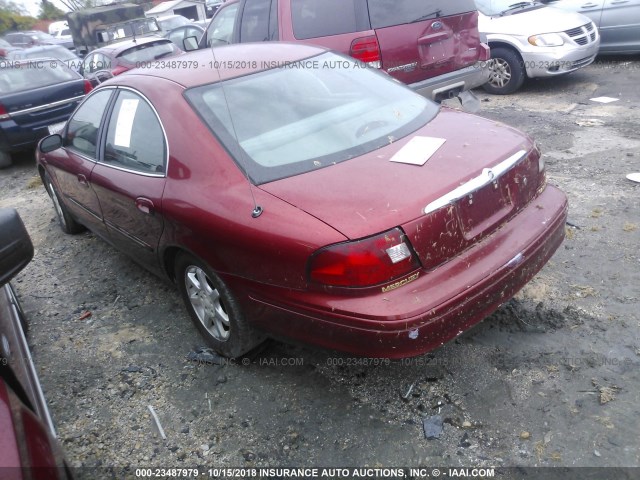 1MEFM50U11A628772 - 2001 MERCURY SABLE GS RED photo 3