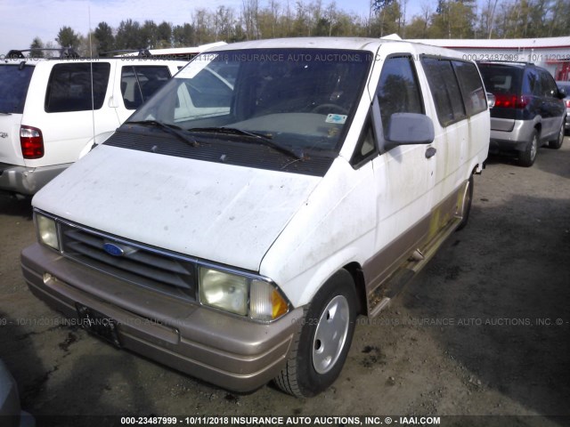 1FMDA31X7SZA84856 - 1995 FORD AEROSTAR WHITE photo 2