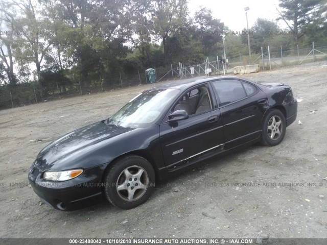 1G2WP521XVF250301 - 1997 PONTIAC GRAND PRIX GTP BLACK photo 2