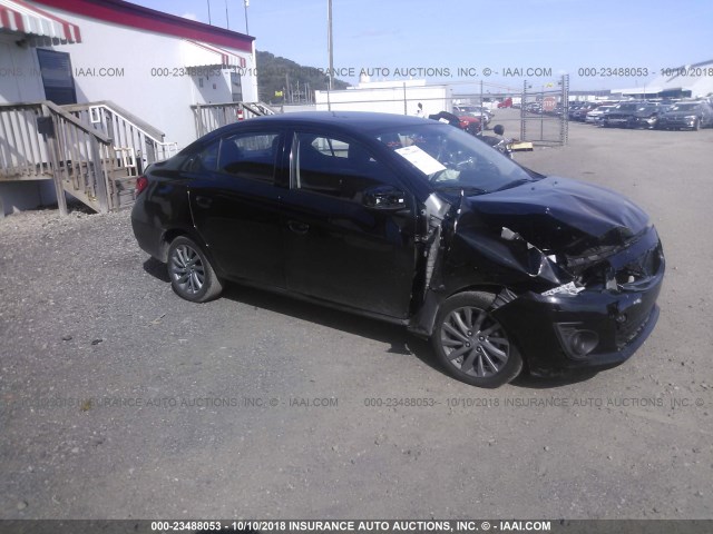 ML32F3FJ2JHF08956 - 2018 MITSUBISHI MIRAGE G4 ES შავი ფოტო 1