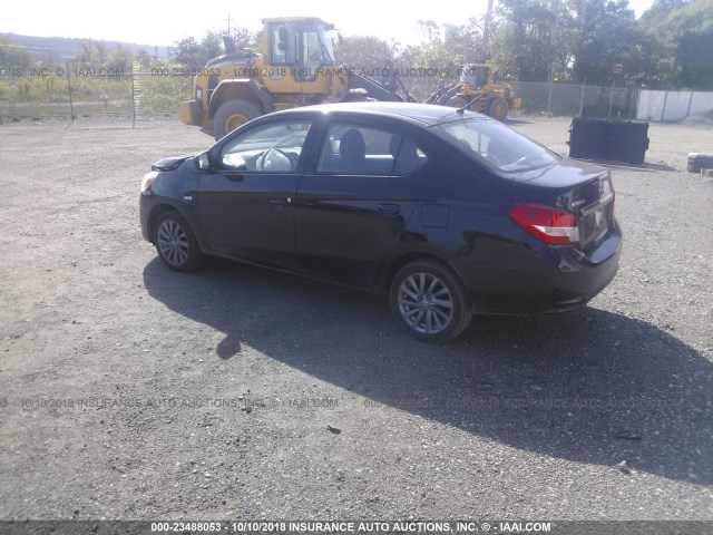 ML32F3FJ2JHF08956 - 2018 MITSUBISHI MIRAGE G4 ES შავი ფოტო 3