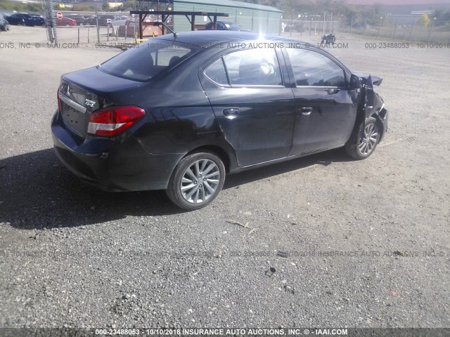 ML32F3FJ2JHF08956 - 2018 MITSUBISHI MIRAGE G4 ES შავი ფოტო 4