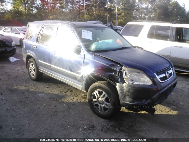 JHLRD78863C022329 - 2003 HONDA CR-V EX Dark Blue photo 1