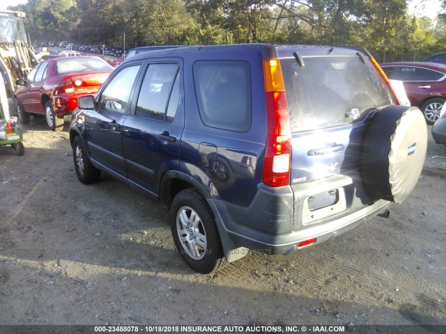 JHLRD78863C022329 - 2003 HONDA CR-V EX Dark Blue photo 3